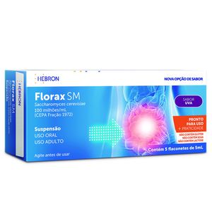 Florax SM Hebron Uva Suspensão oral 5 flaconetes