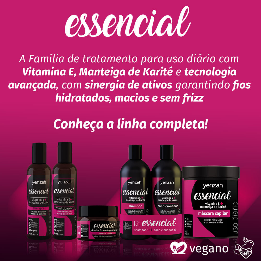 Máscara Capilar Yenzah Essencial 130g