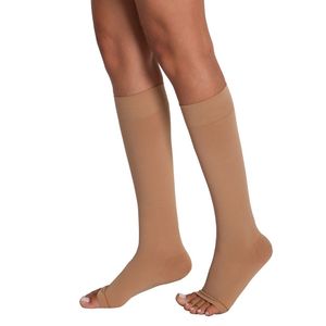 Meia Panturrilha (3/4) Venosan 4000 Ultraline 20-30 Mmhg Bege, Ponteira Aberta, Tamanho Super Extra Grande (xeg)