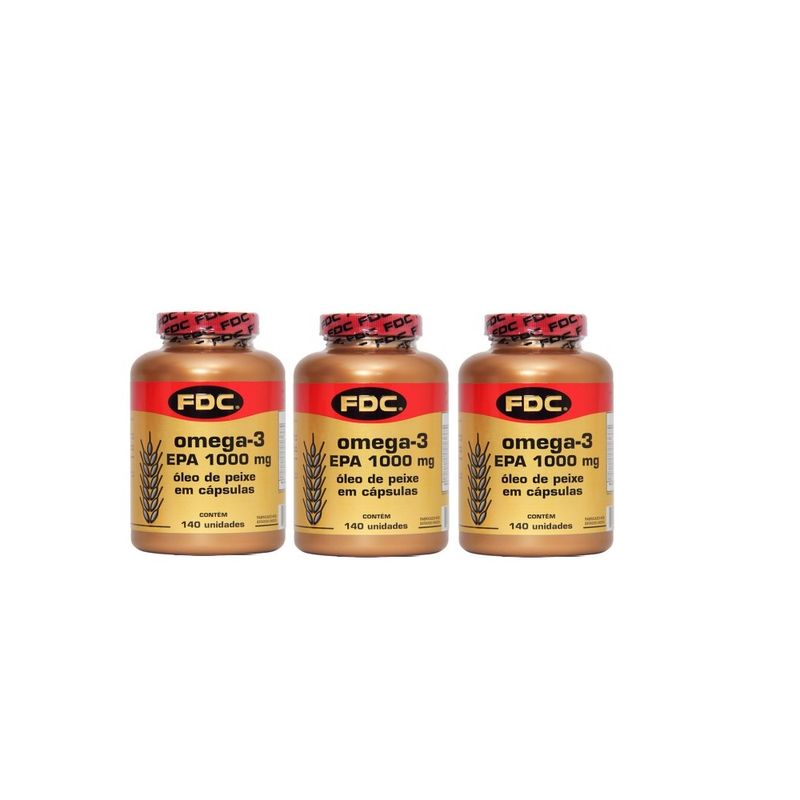 Omega3 Epa 1000mg Leve 3 Pague 2 Com 140 Cápsulas Cada Fdc Drogaria