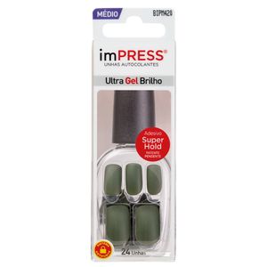 Unha Kiss Impress Color New York Look at Me Médio