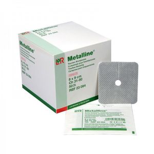 Curativo Metalline Traqueostomia Esteril Absorvente 8x9 cm com 01 unidade