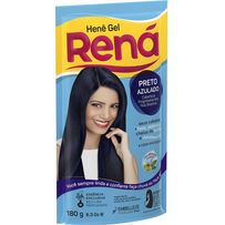 Tintura Henna Rená Henê Preto Azulado Embelleze 180g
