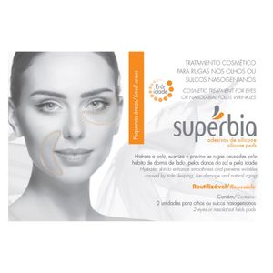 Adesivos De Silicone Superbia Para Rugas Nos Olhos e Bigode Chinês 2 unidades