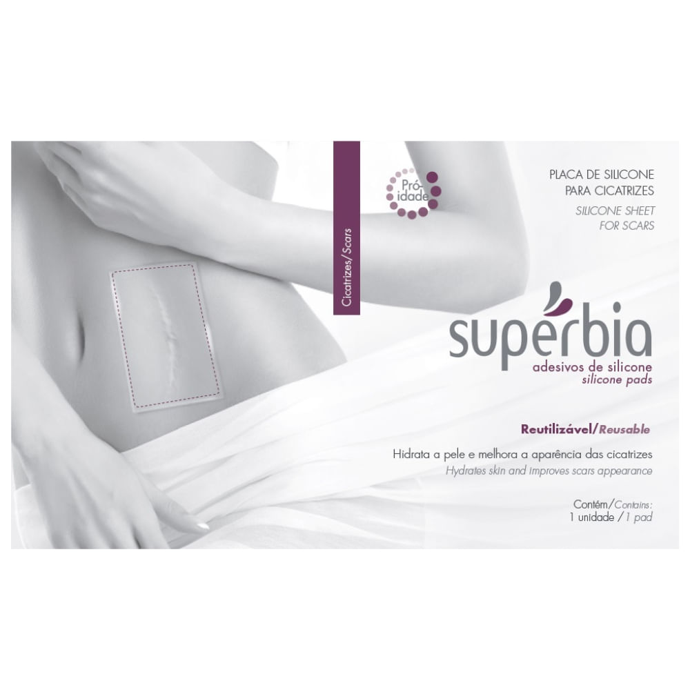 Placa De Silicone Superbia Para Tratamento De Cicatrizes 1 unidade