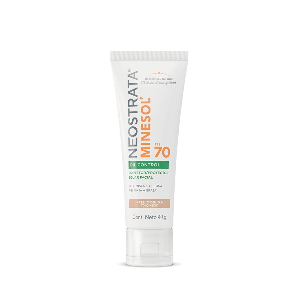 Protetor Solar Facial Neostrata Minesol Oil Control Média Claro Fps70 40g