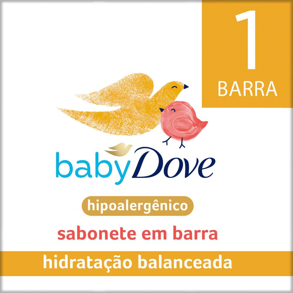 Sabonete em Barra Baby Dove Hidratação Balanceada 75g