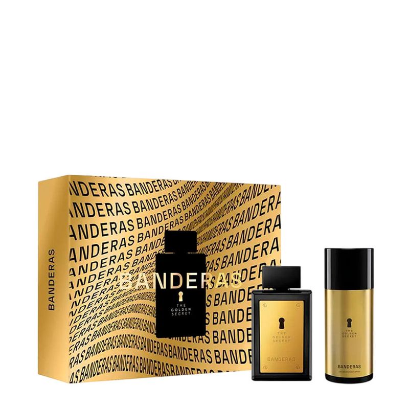 Kit Banderas The Golden Secret Masculino - Eau de Toilette 100ml + Desodorante 150ml