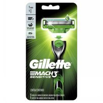 Aparelho De Barbear Gillette Mach3 Sensitive 1 Unidadae