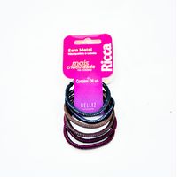 Elástico Sem Metal Basic Fashion Brilho 4 Mm 6 Unidades