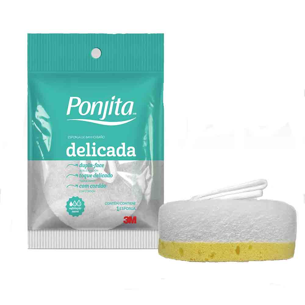 Esponja de Banho Ponjita Revitalizante Delicada 1 Unidade