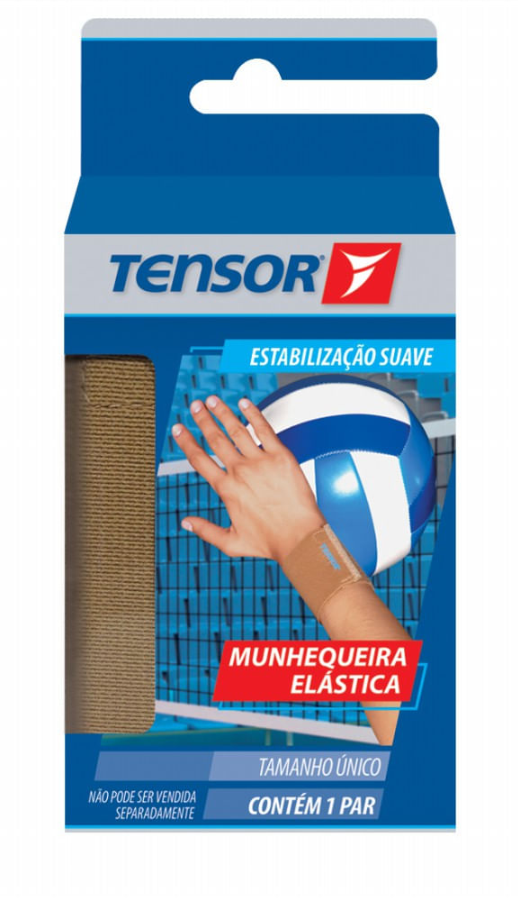 Munhequeira Elástica Ajustável Tamanho único Tensor 1 Par