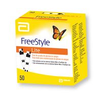 Tiras Teste Medidor de Glicemia Freestyle Lite 50 Tiras
