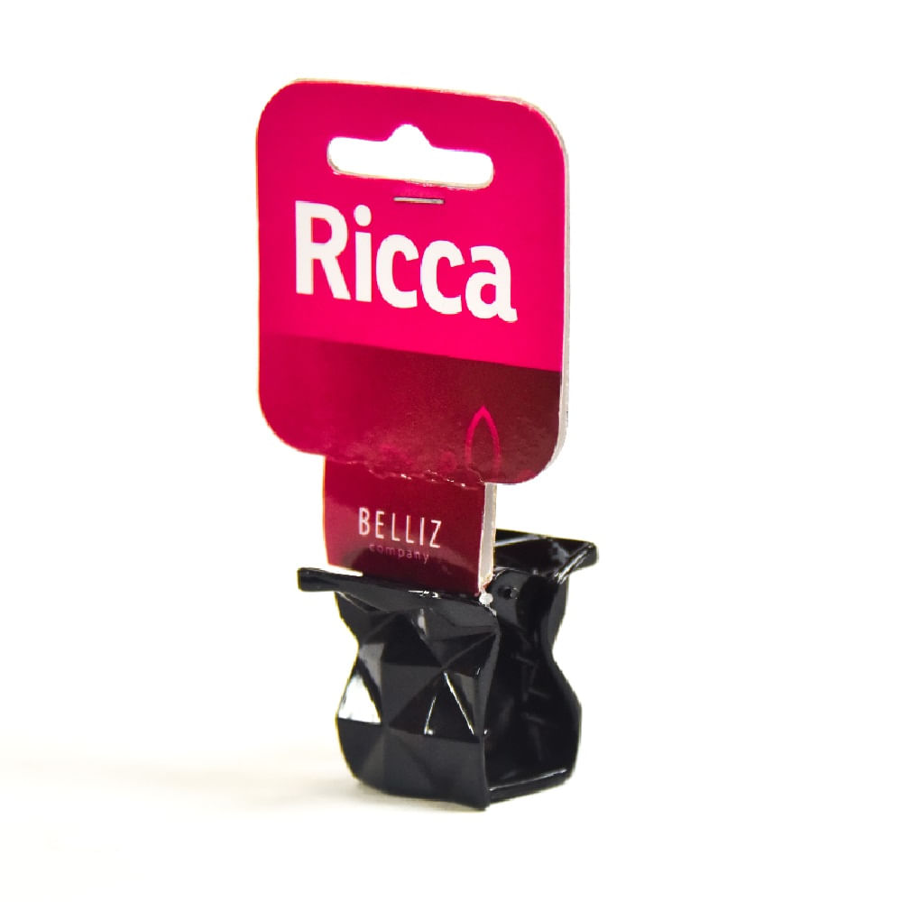Prendedor de Cabelo Ricca Enox Basics Pequeno Quadrado