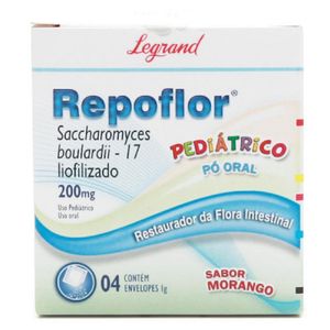 Repoflor 200mg Legrand Pediátrico 4 Envelopes Com 1g