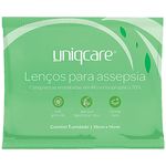 Lenços para Assepsia Uniqcare 19x14cm - 50 unidades