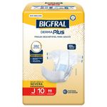 Fralda Bigfral Derma Plus Tamanho Juvenil 10 Unidades