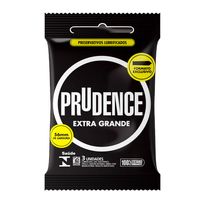 Preservativo Prudence Extra Grande Com 3 Unidades