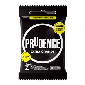 Preservativo Prudence Extra Grande Com 3 Unidades