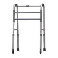 Andador Fixo Dobravel De Aluminio Com Rodas Bc1520 Mercur