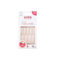 Unha Kiss Naturals Quadrada Longa 28 Unidades