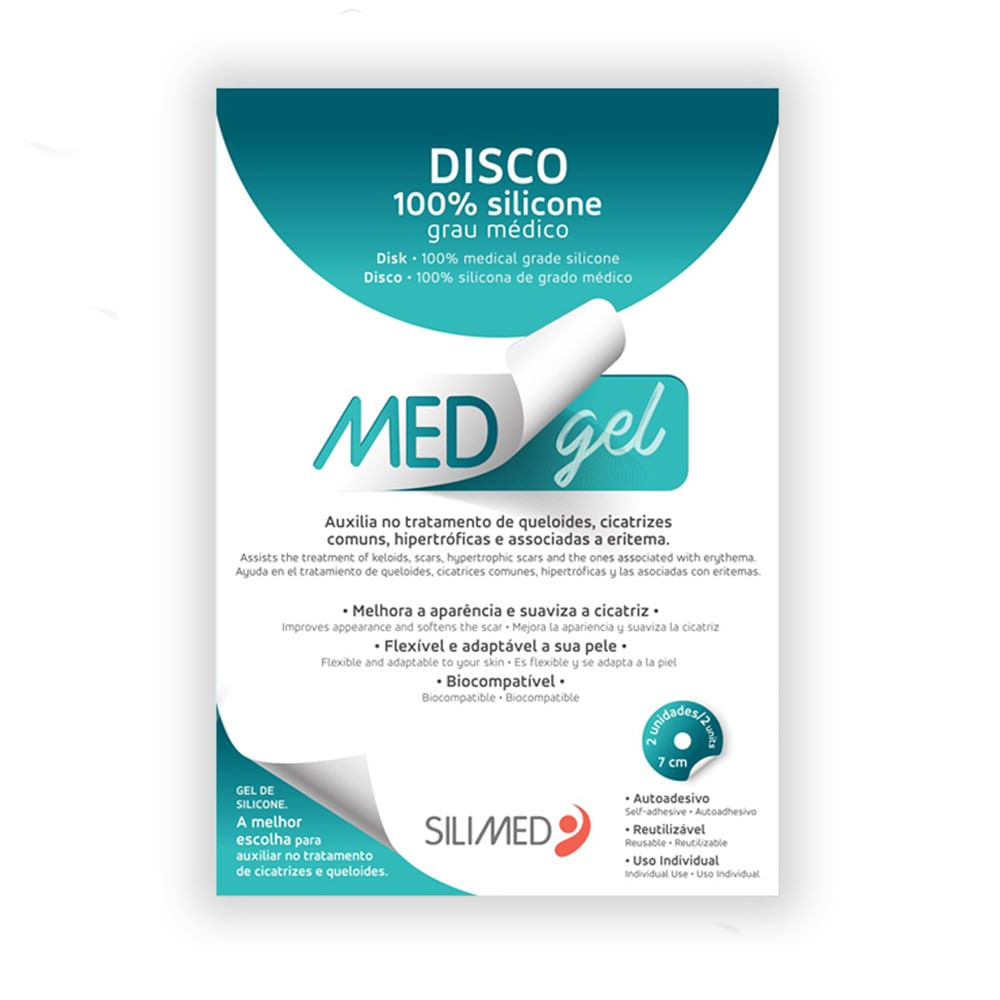Medgel Silimed Disco De Silicone Com 2 Unidades