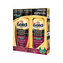 Kit Niely Gold Shampoo 300ml + Condicionador 200ml Compridos +fortes