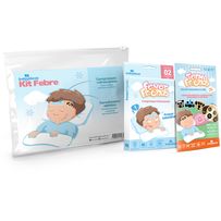 Kit Febre Compressa refrescante + Termômetro adesivo