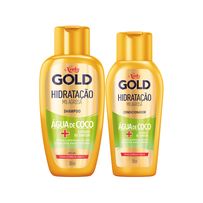 Kit Shampoo Niely Gold Água de Coco 300ml + Condicionador 200ml