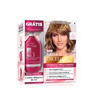 Tintura L'Oréal Paris Imédia Excellence Creme Louro Natural 7 + Tratamento Cuidado Milagroso Da Cor 50ml