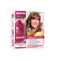Kit Tintura L'Oréal Paris Imédia Excellence Creme Louro Acizentado 7.1 + Grátis Tratamento Cuidado Milagroso Da Cor