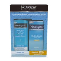 Kit Neutrogena Hidratante Corporal Hydro Boost Water Gel 400ml + Hidratante Facial Hydro Boost Water Gel FPS-25 55g
