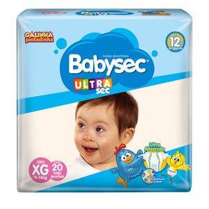Fralda BabySec Ultra Sec Jumbo XG 20 unidades