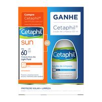 Kit Galderma Cetaphil Sun FPS 60 com Cor 50ml + Cetaphil Loção de Limpeza 120ml