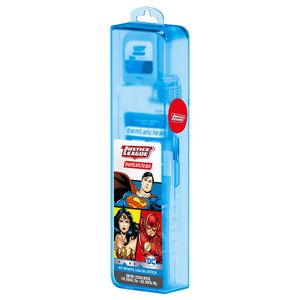 Kit DentalClean Liga Da Justiça Infantil 1 Escova Dental + 1 Gel Dental 50g + 1 Fio Dental 25m