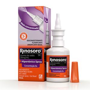 Rinosoro Sic Solução Nasal 3% Mantecorp Farmasa 50ml