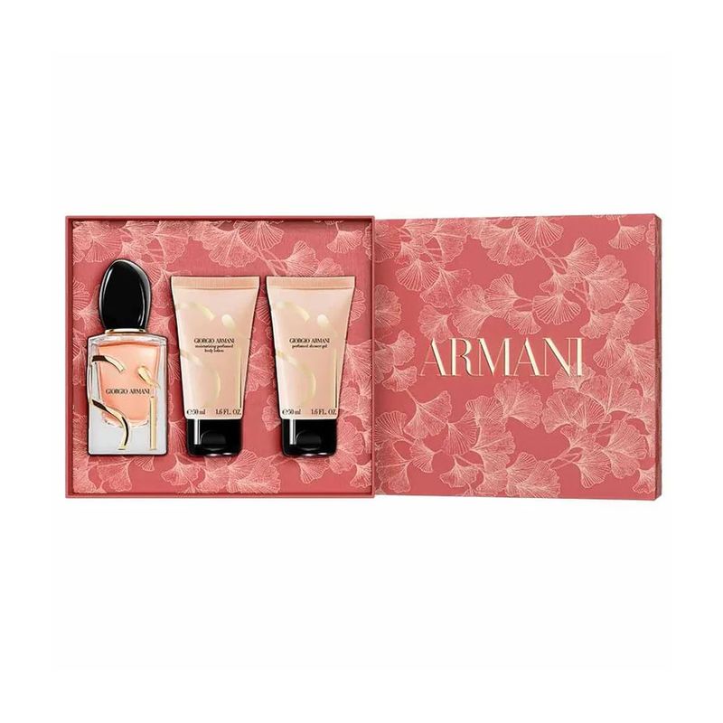 Kit Giorgio Armani Sí Feminino - Eau de Parfum Intense 50ml + Body Lotion 50ml + Shower Gel 50ml