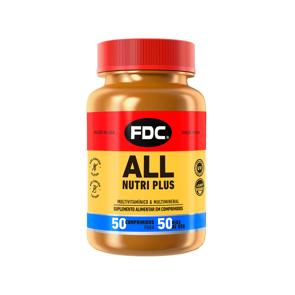 Suplemento Alimentar All Nutri Plus Fdc 50 Comprimidos