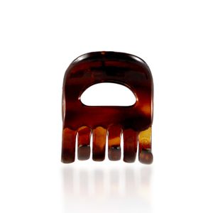 Prendedor De Cabelo Finestra Tridente Vasada Tartaruga Pequena 2,0x 2,5cm