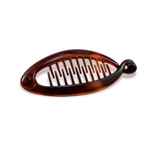 Prendedor De Cabelo Finestra Banana Tartaruga 3,5x 8,5cm