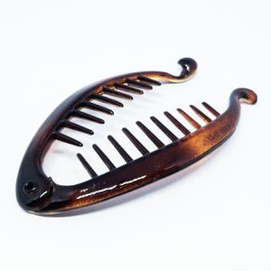 Prendedor De Cabelo Finestra Banana Tartaruga 3,5x 8,5cm