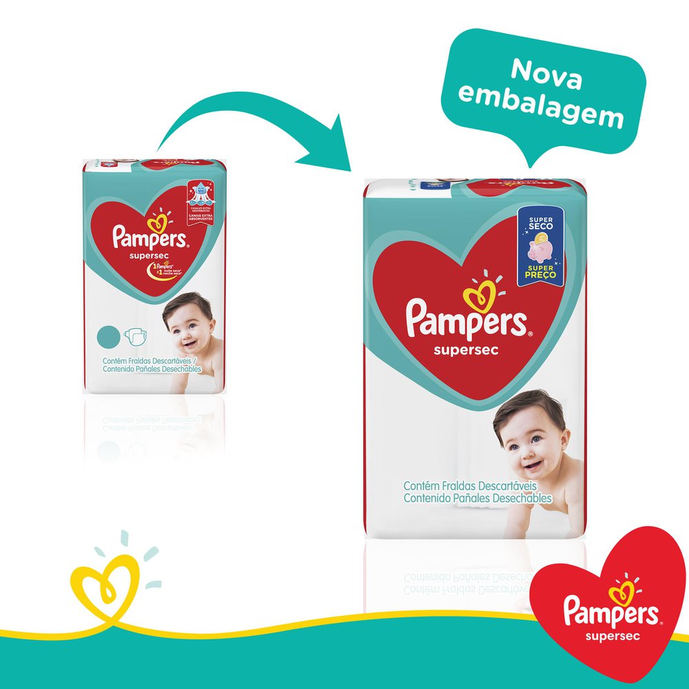 Fraldas Pampers Supersec G 46 Unidades Drogaria Venancio