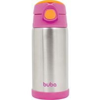 Garrafa Térmica Buba Parede Dupla Rosa 400ml