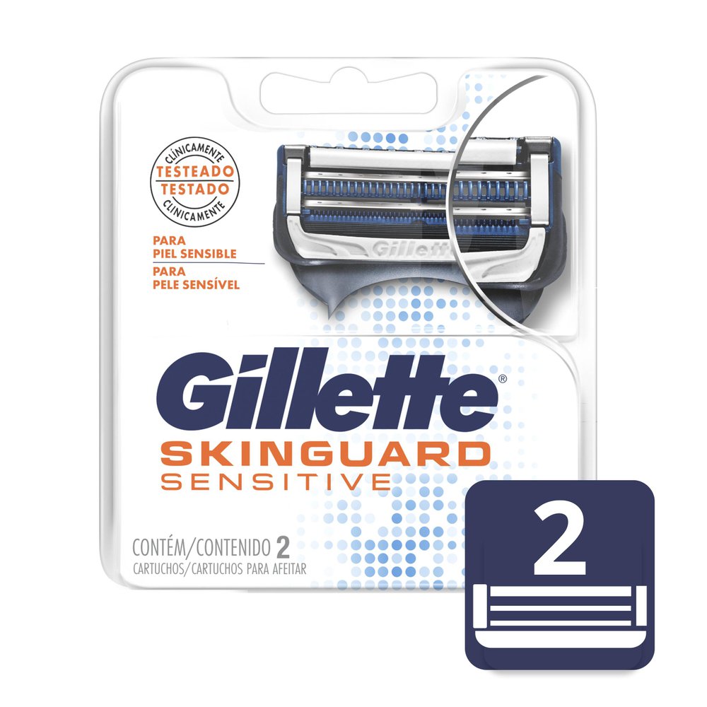 Carga para Aparelho de Barbear Gillette Skinguard Sensitive 2 Unidades