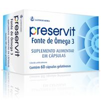 Suplemento Alimentar Preservit Fonte De Ômega 3 60 Cápsulas Gelatinosas