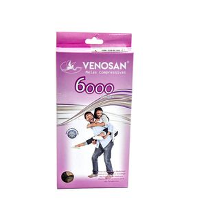 Meia Venos 6000 Meia Coxa Pé Aberto Cor Bege Tamanho Grande 20-30 Mmhg Ref:br6201204