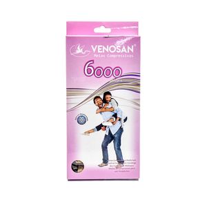 Meia Venosan 6000 Meia Coxa 20-30mmhg Cor Bege Pé Aberto Tamanho Pequeno Ref:br6201202