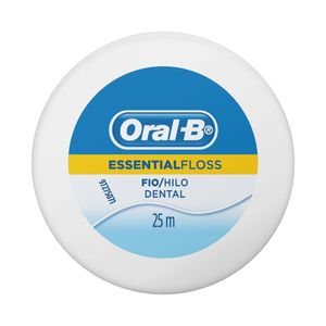 Fio Dental Oral B Essencial Floss Encerado 25m