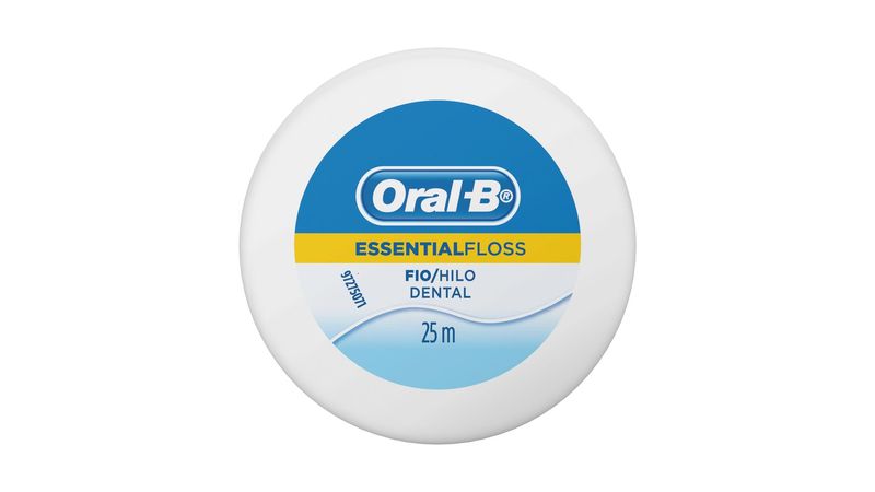 Fio Dental Oral B Essencial Floss Encerado 25m