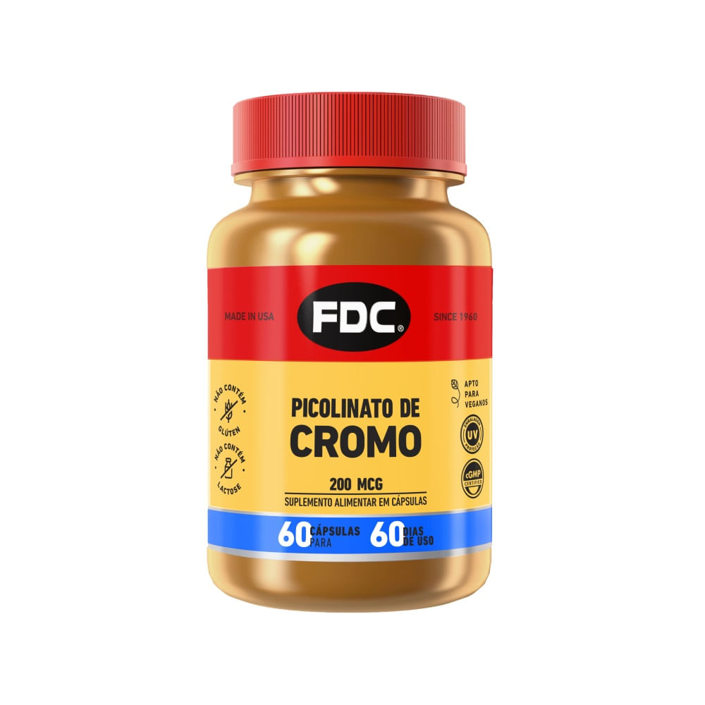 Picolinato de Cromo FDC 200mg 60 comprimidos